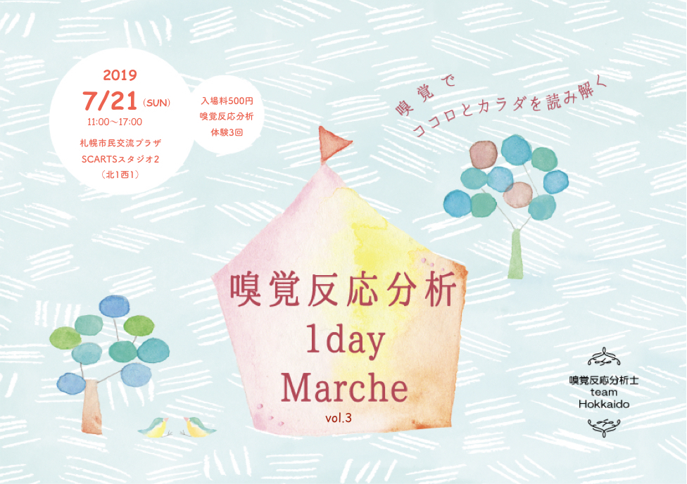 7/21 嗅覚反応分析 1day marche  vol.3